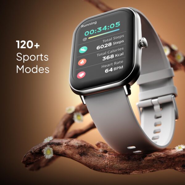 Fire-Boltt Ninja Call Pro Max Smart Watch 2.01 inch Display, Bluetooth Calling, 120+ Sports Modes, Health Suite, Voice Assistance (Grey) - Image 8