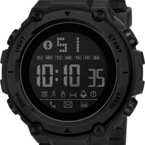Shocknshop Digital Sports Stylish Multifunctional Electronic LED Black Dial Wrist Watch for Men Boys -WCH78