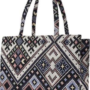 ASDIP Stylish Jute Tote Bag For Office and Laptop, Shopping Shoulder Bag, Shoppers Tote Handbags Lightweight Waterpoof Big Size, Grocery Bag, Eco Friendly Bags For Shopping For Women