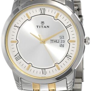 Titan Karishma Stainless Steel Analog Silver Dial Men's Watch-Nl1774Bm01/Np1774Bm01
