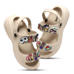 DOCTOR HEALTH SUPER SOFT Double Strap Clog Sandals for Women | Cushioned Footwear | Lightweight | Waterproof Sandals for Women