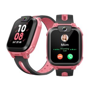 IMOO Kids Phone Watch Z1 – Kids Smart Watch with GPS Tracker, 4G Video & Voice Calls, Advanced Parental Controls, Durable Quality with IPX8 Water Resistance, SOS, for Kids (Grapefruit Red)