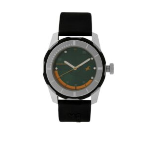 Fastrack Economy 2013 Analog Green Dial Men's Plastic Watch-Nl3099Sp06/Np3099Sp06