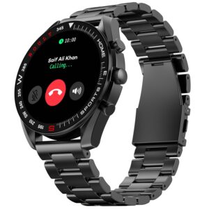 Boult Newly Launched Mirage Smart Watch 1.39''HD Screen, Bluetooth Calling, IP67, Zinc Alloy Frame, 500 Nits Brightness, AI Voice Assistant, SpO2 Monitoring, 120+ Sports Mode (Coal Black)