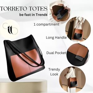 Women's Tote Bag For Office And Daily Use/Tote Bag Handbag Office Ladies Bag For Daily Use Ladies Purse Handbag (Black)