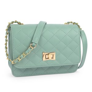 ADISA Women's Girls Quilted Cross Body Sling Bag (SL5059-NEW)