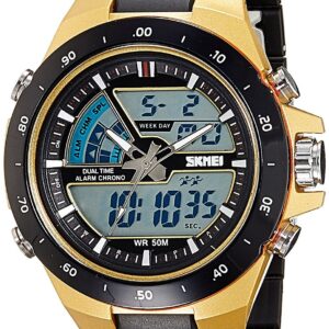 Skmei Analog-Digital Multi-Colour Dial Unisex's Watch-1016BBGO