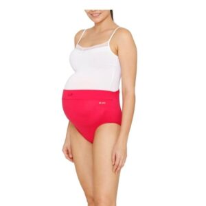 LAVOS Women’s Maternity Panty Underwear, Adjustable Full Coverage High Waist Bamboo Cotton Pregnancy Panties, After Delivery Over The Belly Anti-Bacterial Odour Free Comfortable Brief for Ladies