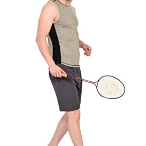 Jawster Men’s Sports Tank Polyester Slim Fit Workout Activewear Fitness Gym & Running Quick Dry