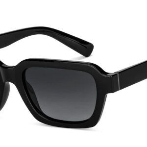 Vincent Chase By Lenskart | Urban Retro Full Rim Rectangle | Polarized and 100% UV Protected | For Men & Women | Large | VC S14590