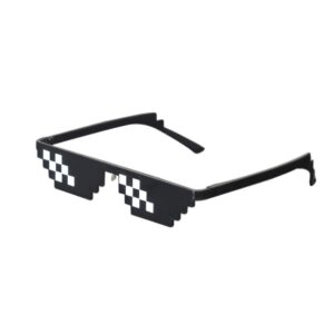 Fusked Thug Life Sunglasses Pixelated Mosaic Glasses Party Glasses MLG Shades (12 Pixels) Made in India (SINGLE)