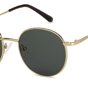 VINCENT CHASE EYEWEAR By Lenskart | Full Rim Round Sunglasses| Polarized And 100% UV Protected | Men & Women | Medium | VC S13112