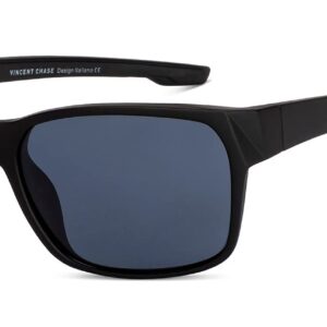 VINCENT CHASE EYEWEAR By Lenskart | Polycarbonate Full Rim Square | Polarized And 100% UV Protected | Men & Women | Large | Vc S14459