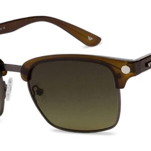 VINCENT CHASE EYEWEAR By Lenskart | Full Rim Round Stylish Sunglasses | Polarized And 100% UV Protected | For Men & Women | Large | Vc S10681/P