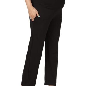 Easy Feed Women's Skinny Fit Cotton Maternity Pants