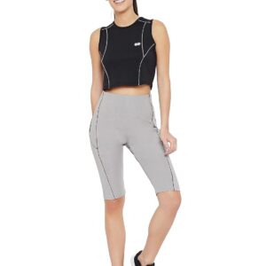 Clovia Women's Activewear High Rise Sports Shorts