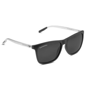Eyewearlabs OKNO | Polarized Full Rim Rectangular Branded Stylish Sunglasses For Men & Women | 100% UV Protection Shades | Cricket Sports Cycling Driving | Medium | Victory Lanes | Hillcharge