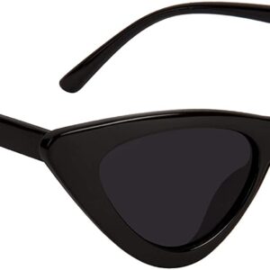 CREATURE Retro Vintage Narrow Cat Eye Polarized Sunglasses For Women And Girls