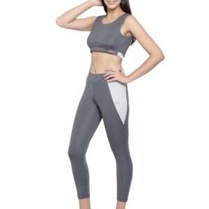 Clovia Women's Activewear Ankle Length Sports Slim Fit Tights -
