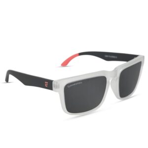 Eyewearlabs OKNO | Polarized Full Rim Rectangular Branded Stylish Sunglasses For Men & Women | 100% UV Protection Shades | Cricket Sports Cycling Driving | Medium | Outlaws | Tornado | Batman