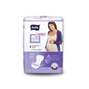 Bella Mamma Comfort Super Maternity Pads | After Delivery For Women | Anatomical Shape | Ultra Absorption | CYTOSAFE Perfect Skin Recovery | Size XXXL | 4 Pads + 1 Fixing Briefs
