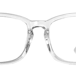 luella | UV Protection Square Sunglasses For Men & Women | Transparent Silver Mirror Gradient Full Rim large (Size-55) Pack of 1