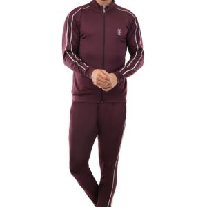 Tracksuit for Men, stylish dry-fit activewear zipper sports track suit with zip pocket, perfect fit for athletics, gym, running, jogging; trendy/gym wear/stretchable