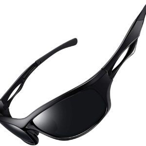 ELEGANTE Polarized Sport Sunglasses for Men Women UV400 Cycling/Running/Cricket Sports Sun Glasses Shades