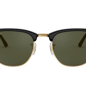 Ray-Ban Unisex UV Protected Green Lens CLUBMASTER Sunglasses - 0RB3016W036549