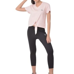 Clovia Women's Cotton Comfort Fit Activewear Sports Crop T-Shirt