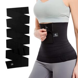 Boldfit Postpartum Belt After Delivery Slim Belt for Women Belly Fat Maternity Belt Abdominal Belt Tummy Belt, Slimming Belt - 4 Meter Black