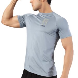 Men's Round Neck Slim Fit Active Wear Gym & Sports T-Shirt