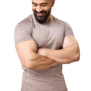 Men's Astral Round Neck Slim Fit Active Wear Gym & Sports T-Shirt