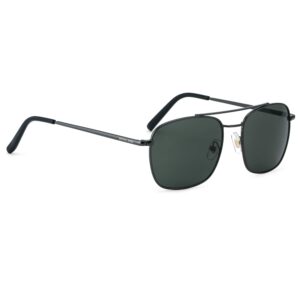 ROYAL SON Unisex Square Sunglasses Non Polarization Gun Metal Frame Green Lens (Medium) Pack Of 1