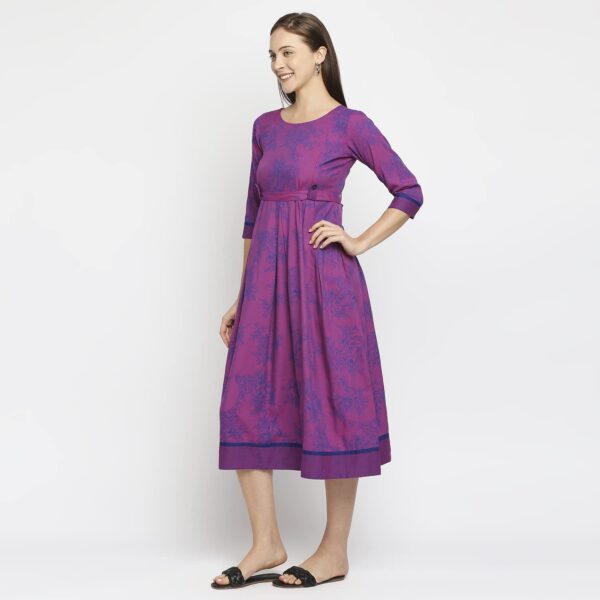 DUMMY SHAPE Women's Rayon Anarkali Maternity Dress & Feeding Kurti with Zippers - Image 4