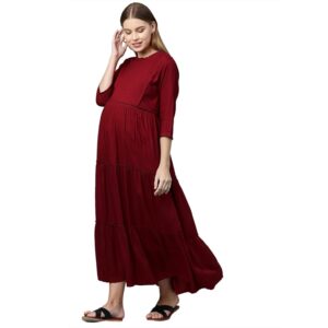 Momtobe Women Knee Length Dress