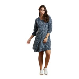 MomToBe Women's Rayon Maternity Dress/Pregnancy Dress/Easy Breastfeeding Dress/Western Dress with Zippers for Nursing Pre and Post Pregnancy