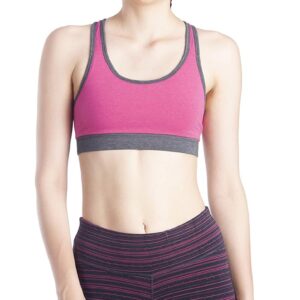LAVOS Reversible Racerback Sports Bra for Women, Non-Padded, Non-Wired Full Coverage Activewear for Womens, Low Support, Broad Strap Sports Bras for Gym Workout, Cardio, Zumba, and Yoga