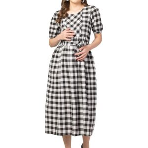 ZUVINO Cotton Maternity Dresses for Women with Zip || Feeding Kurtis for Women || Feeding Dresses for Nursing || Stylish Maternity Wear.