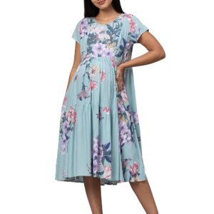 AV2 Women Rayon Maternity Feeding Layered And Tiered Kurti 5124