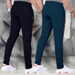 Pinkmint Men Combo Track Pant with Lycra Elastic Jogger Suitable for Active Wear, Jogger Yoga Wear, Sports (Pack of 2)