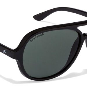 Fastrack Grey Wrap around Non-Polarized Sunglasses For Men (Free Size)