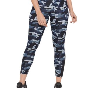 Clovia Women's Polyester Activewear Sports Ankle Length Printed Tights