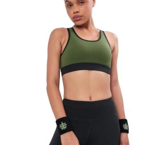 CULTSPORT Medium Impact Sports Bra | Slip on Workout Bra for Women for Gym | Full Coverage, Anti Chafing, Racer Back | Solid Everyday Active Wear for Girls