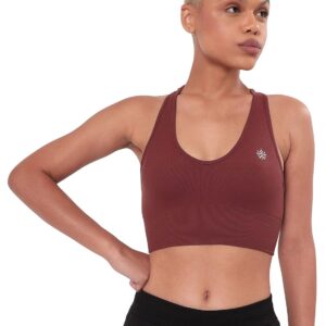 CULTSPORT Medium Impact Sports Bra | Slip on Workout Bra for Women for Gym | Full Coverage, Anti Chafing, Seamless | Melange Everyday Active Wear for Girls