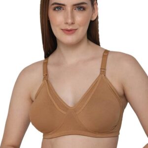 Intimacy Nursing Maternity Feeding Bra with Front Opening and Adjustable Straps Seamless Non-Wired Non-Padded Medium Coverage Comfortable Support Bra for Women