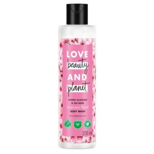 Love Beauty & Planet Cherry Blossom & Tea Rose Indulging Body Wash|Floral Shower Gel for Soft Skin,200ml