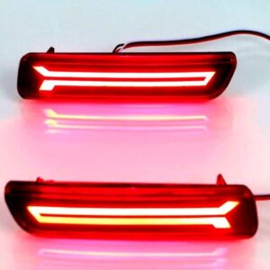 DETACHI Pro-11P Led Brake Light Car Reflector for Bumper(Rear/Back) DRL For Maruti Suzuki Ertiga- Set of 2 Pcs With Maruti Suzuki Baleno Brezza Ciaz Ertiga New Swift Dzire Scross Ritz (Random Design)