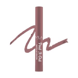 Mila Beauté Pout It Out Matte Lip Crayon | Highly Pigmented & Enriched With Jojoba Oil | Soft Matte Finish | Creamy & Light Weight Texture | Smooth Glide Application | Shade - (Mulan 1.25g)