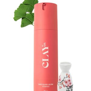 CLAYCO. Sake Glass Glow Essence with CICA and Licorice | Instant Glow | Hydrating Serum | Primer | Toner | Brightens